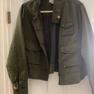 LOFT Khaki green jacket